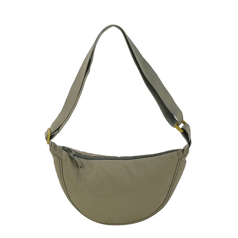 Simple Design Women's Messenger Bag Fashion Ladies Nylon Hobos Small Shoulder Bags Vintage Female Girls Purse Cloth Handbags