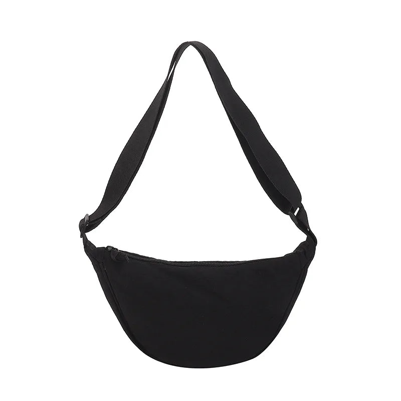 Simple Design Women's Messenger Bag Fashion Ladies Nylon Hobos Small Shoulder Bags Vintage Female Girls Purse Cloth Handbags