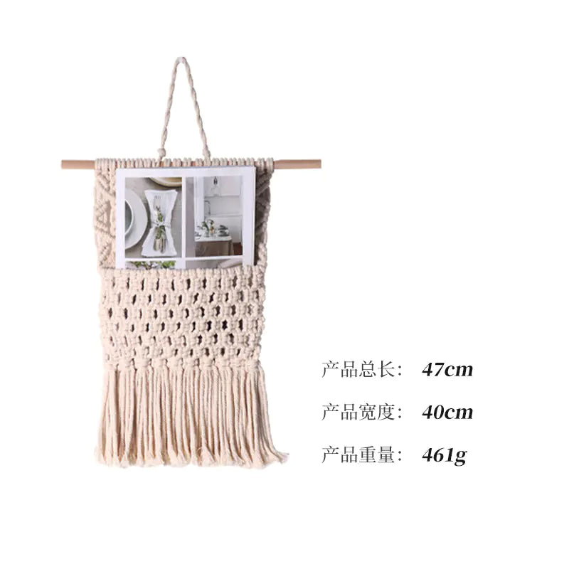Bohemian Handwoven Tapestry - Modern Nordic Decor