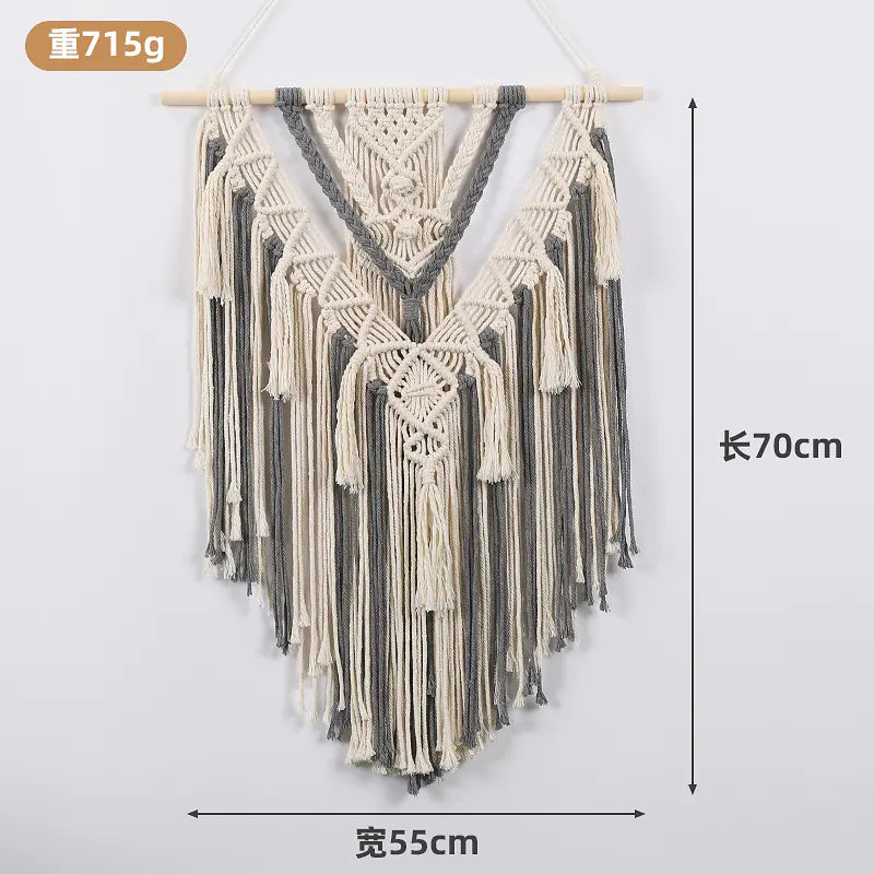 Bohemian DIY Cotton Rope Tapestry Wall Decor