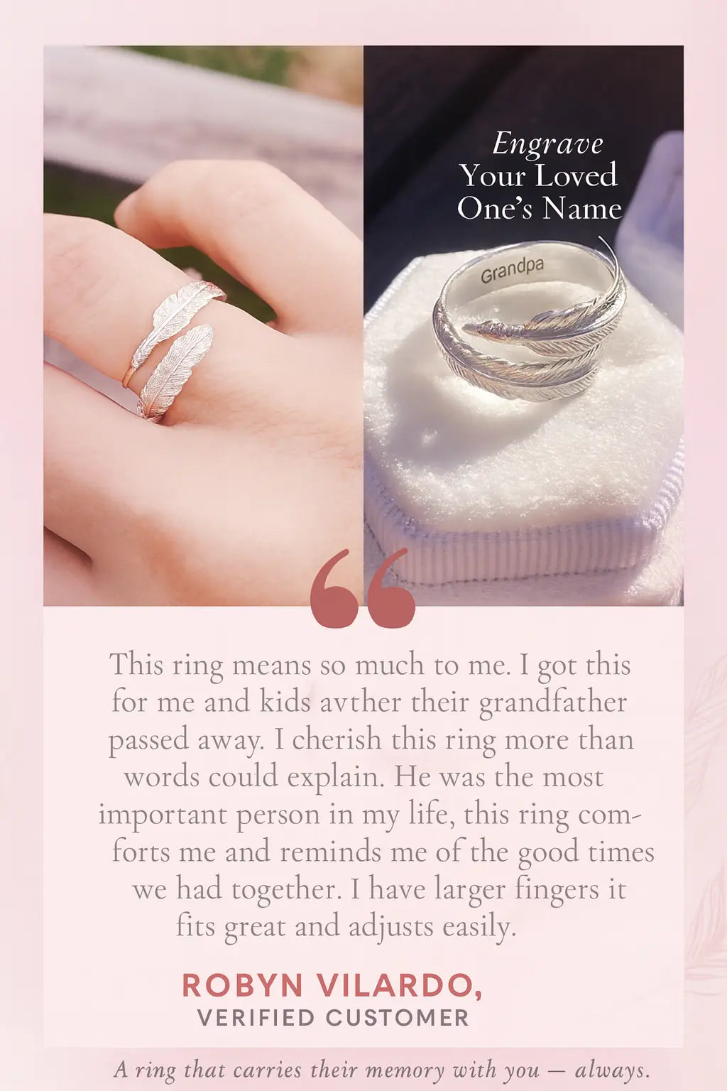 Feather from an Angel Ring