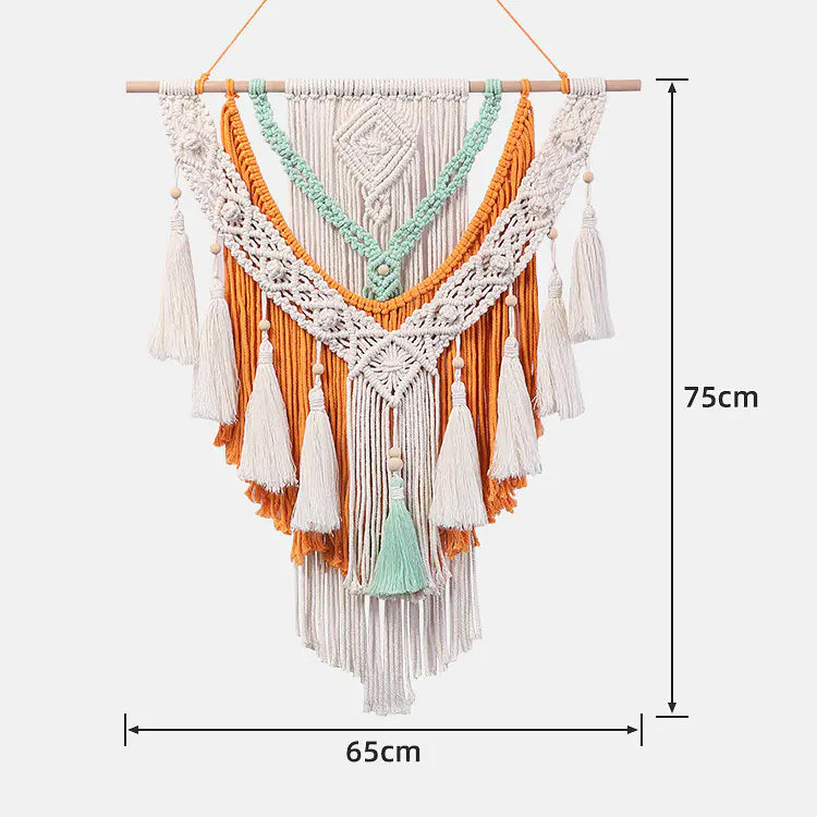 Bohemian DIY Cotton Rope Tapestry Wall Decor