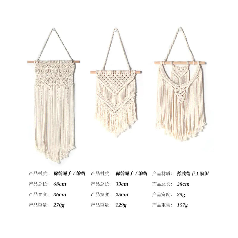 Bohemian Handwoven Tapestry - Modern Nordic Decor