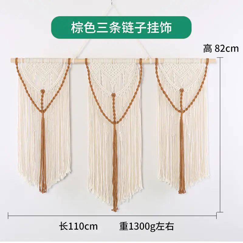 Bohemian DIY Cotton Rope Tapestry Wall Decor