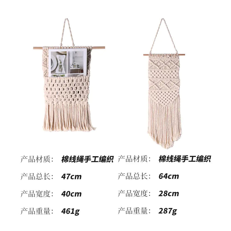 Bohemian Handwoven Tapestry - Modern Nordic Decor