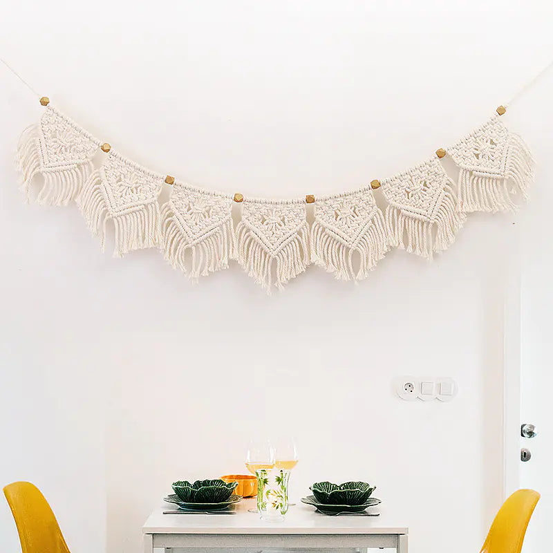 Bohemian DIY Cotton Rope Tapestry Wall Decor
