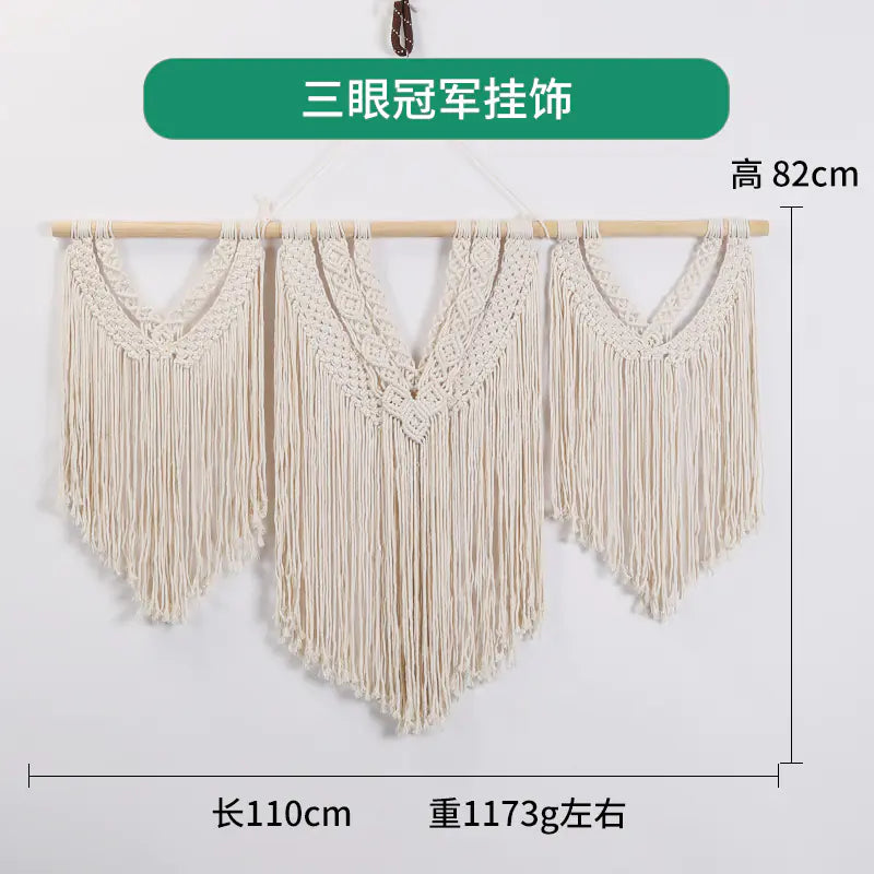 Bohemian DIY Cotton Rope Tapestry Wall Decor