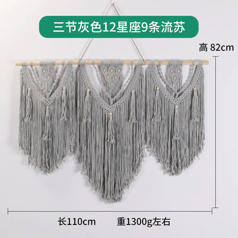 Bohemian DIY Cotton Rope Tapestry Wall Decor