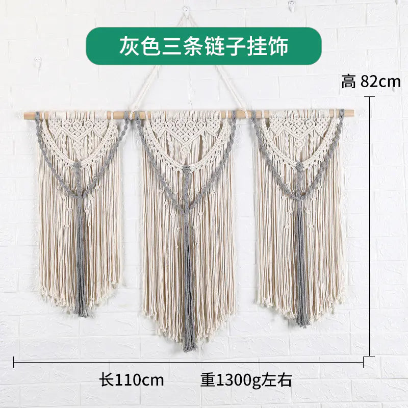 Bohemian DIY Cotton Rope Tapestry Wall Decor