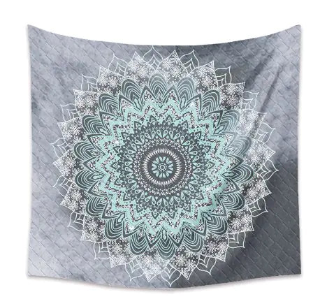 Cool Blue Mandala Tapestry