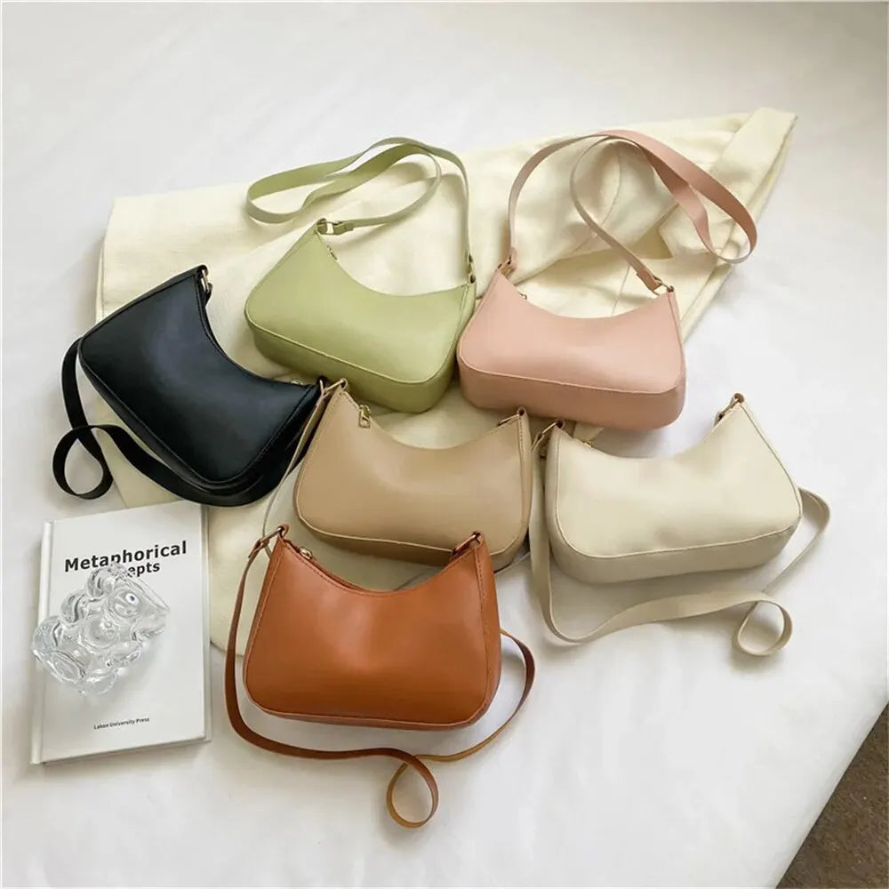 Fashion Korean Version Simple Crossbody Bag Casual Bag Shoulder Bag Armpit Handbag