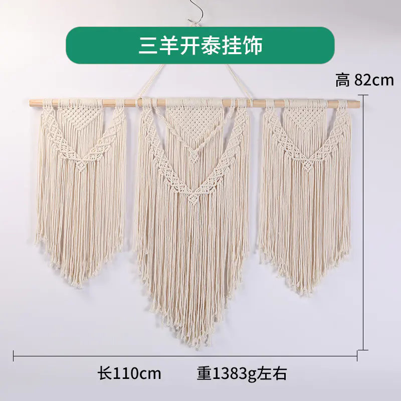 Bohemian DIY Cotton Rope Tapestry Wall Decor