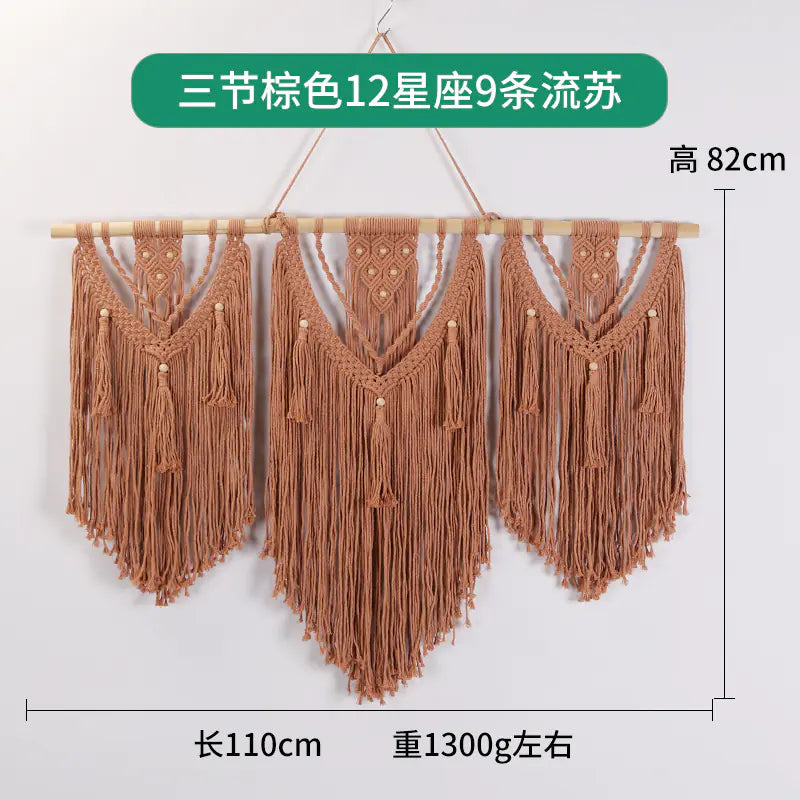 Bohemian DIY Cotton Rope Tapestry Wall Decor