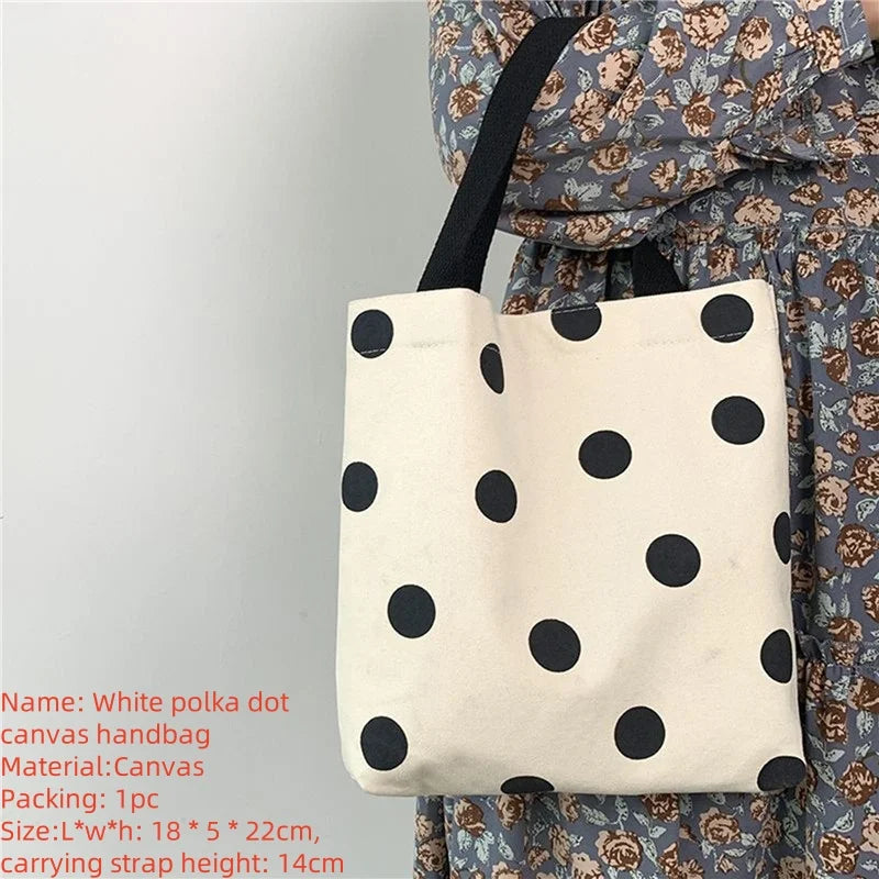 High Quality Women Canvas Shoulder Bag 2023 Shopping Bags Students Book Bag Cotton Cloth Handbags Large Tote For Girls wallet