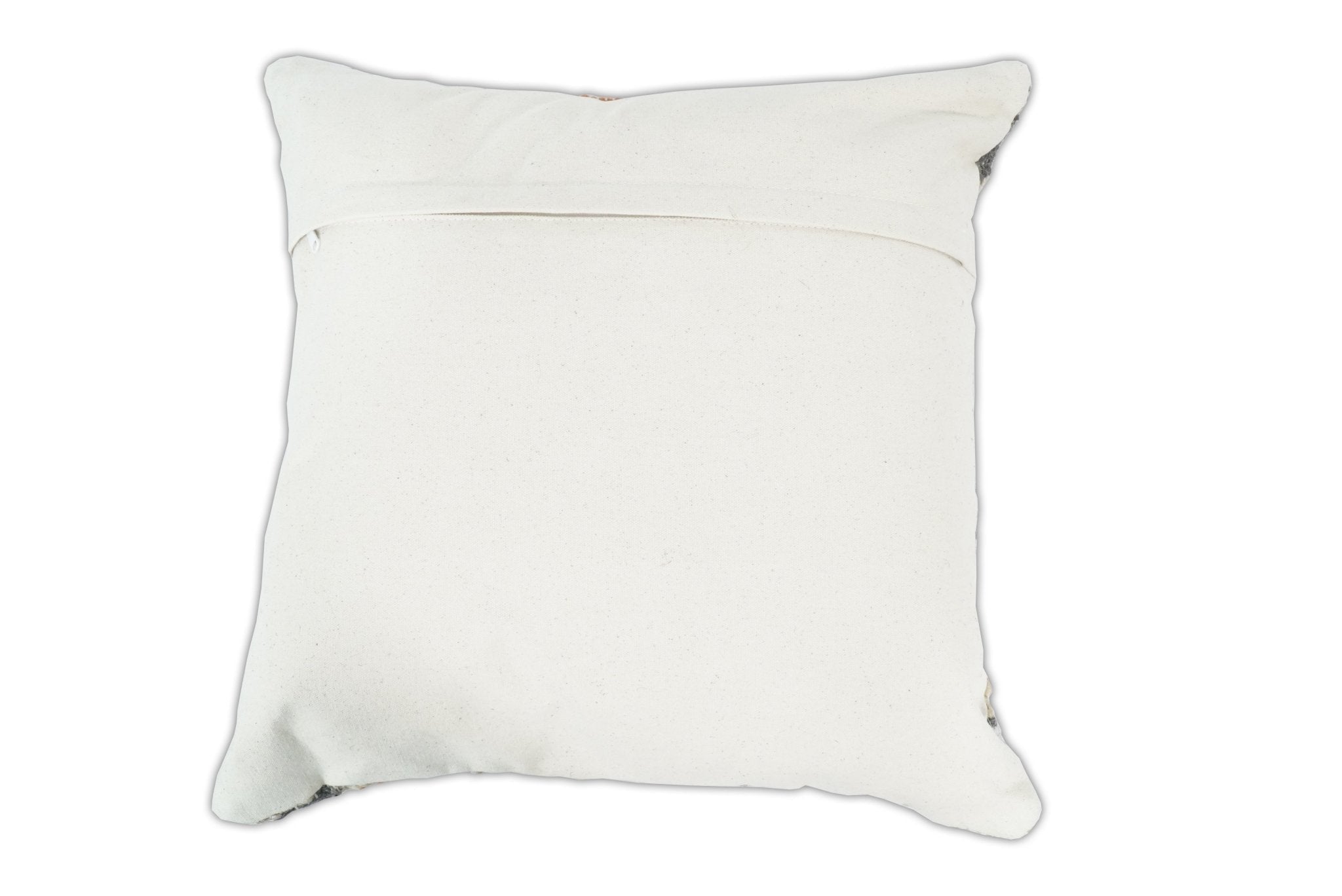 Hand Woven Boho Rust and Charcoal Jute and Wool Tribal Accent  Pillow, Cushion | PL11