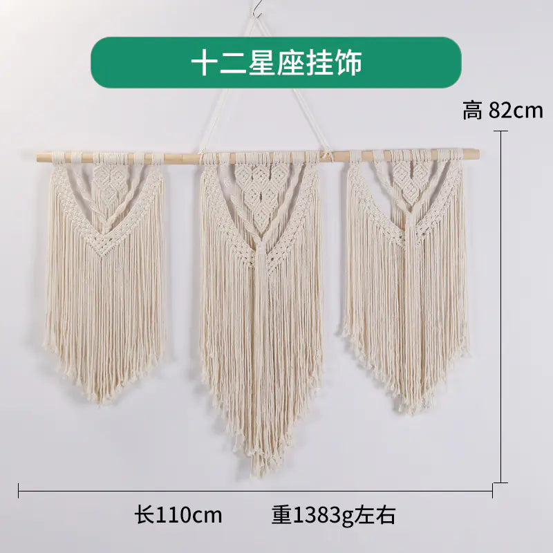 Bohemian DIY Cotton Rope Tapestry Wall Decor
