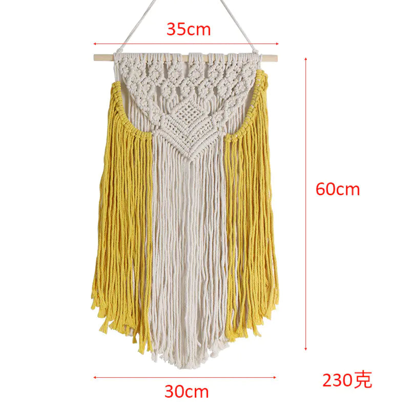 Bohemian DIY Cotton Rope Tapestry Wall Decor