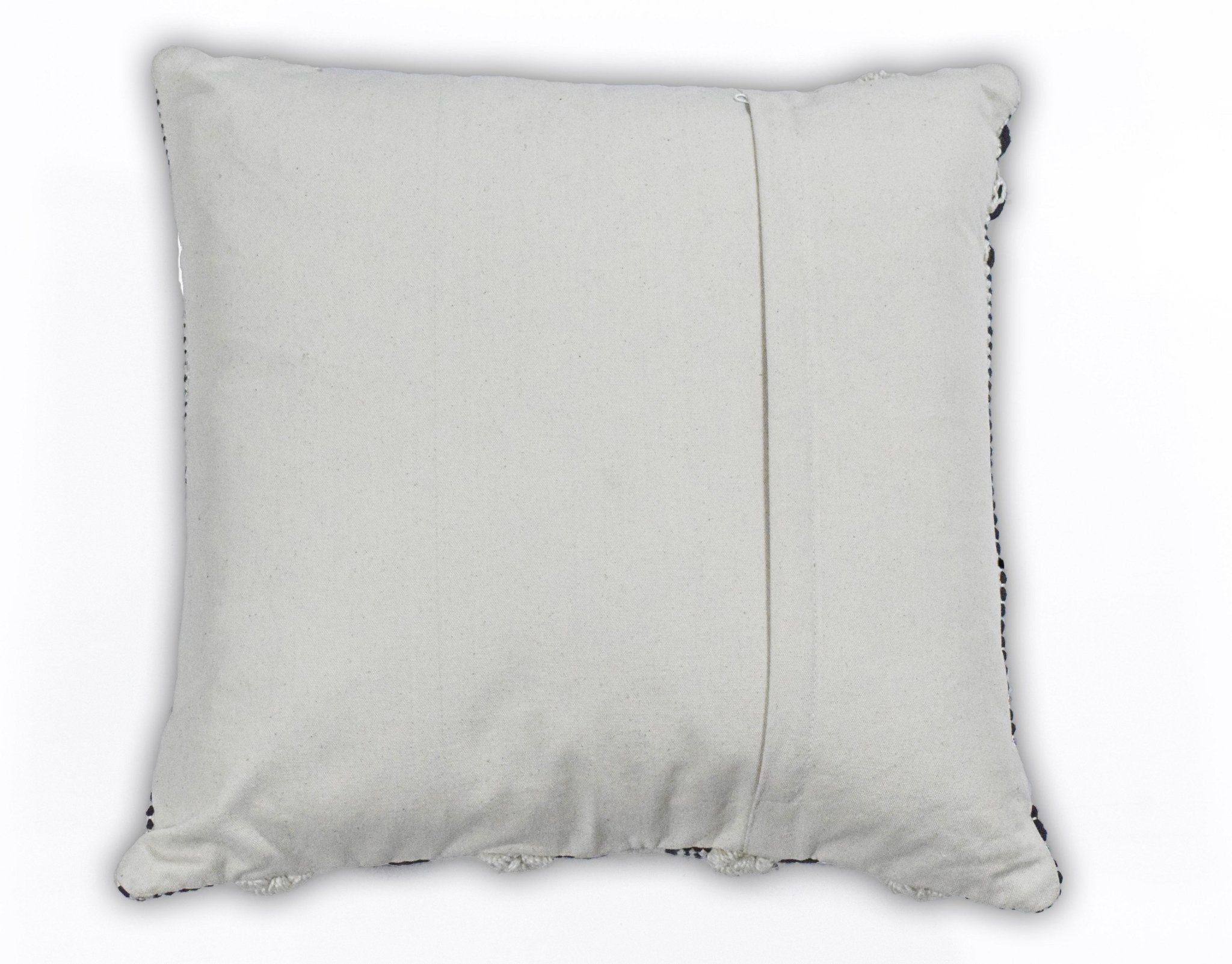 Square Outdoor and Indoor Safe Black and White Striped Pillow