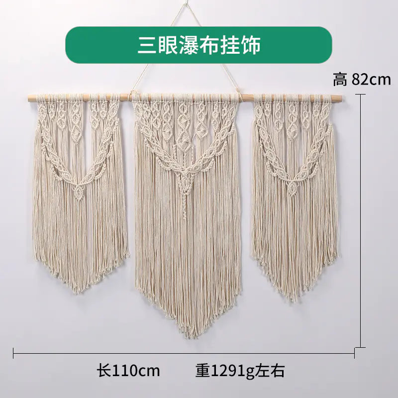 Bohemian DIY Cotton Rope Tapestry Wall Decor